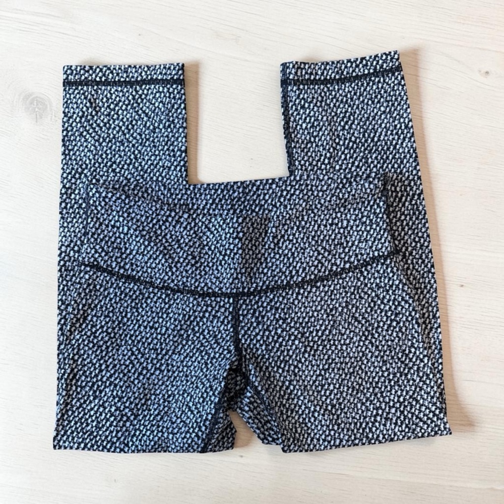 lululemon athletica Black & White Textured Leggings